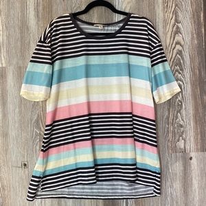 Luukse striped top, large